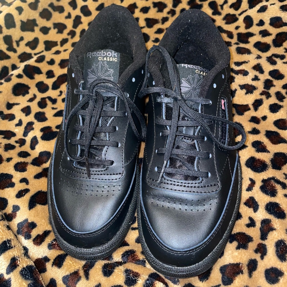 Reebok Black Leather Men's Sneakers - Picture 4 of 5